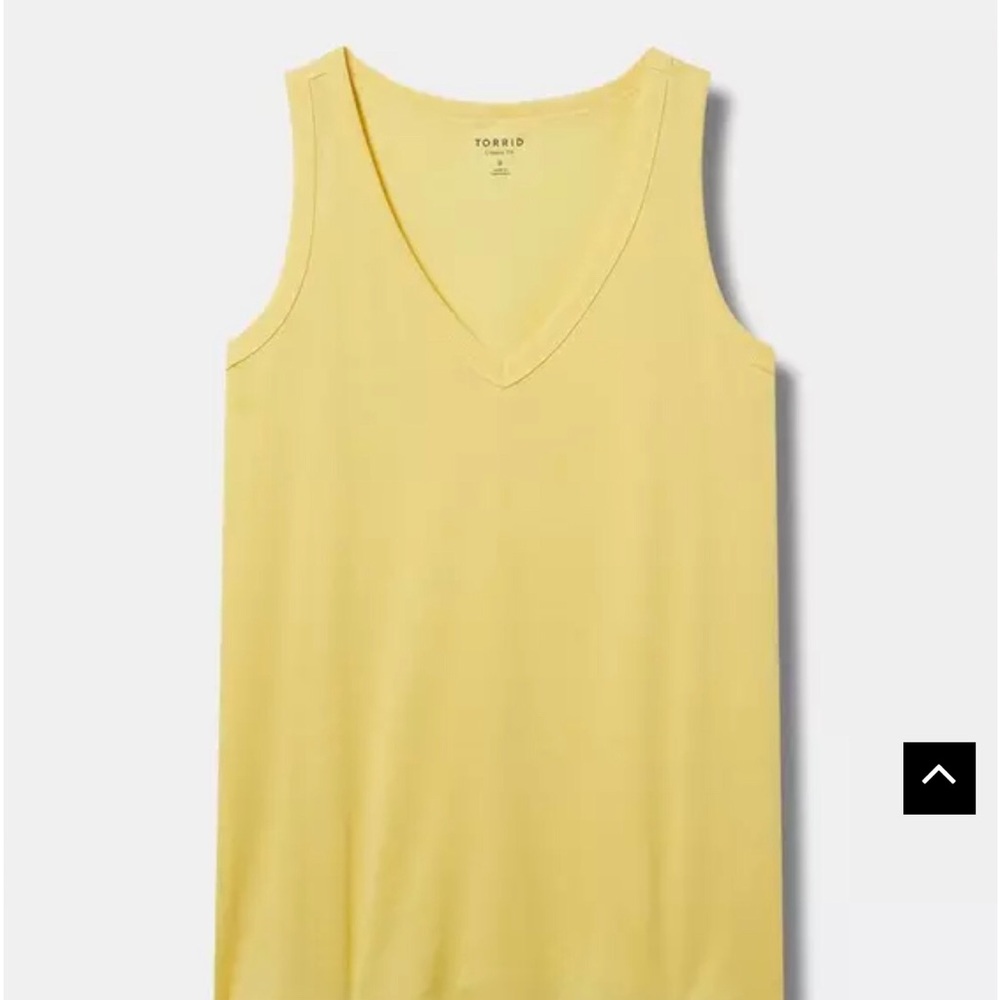 Torrid Yellow V-Neck Women's Top Size Torrid 00